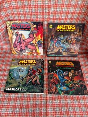 Vintage 1983-84 Masters of the Universe Golden Books lot of 4 He-Man Skeletor